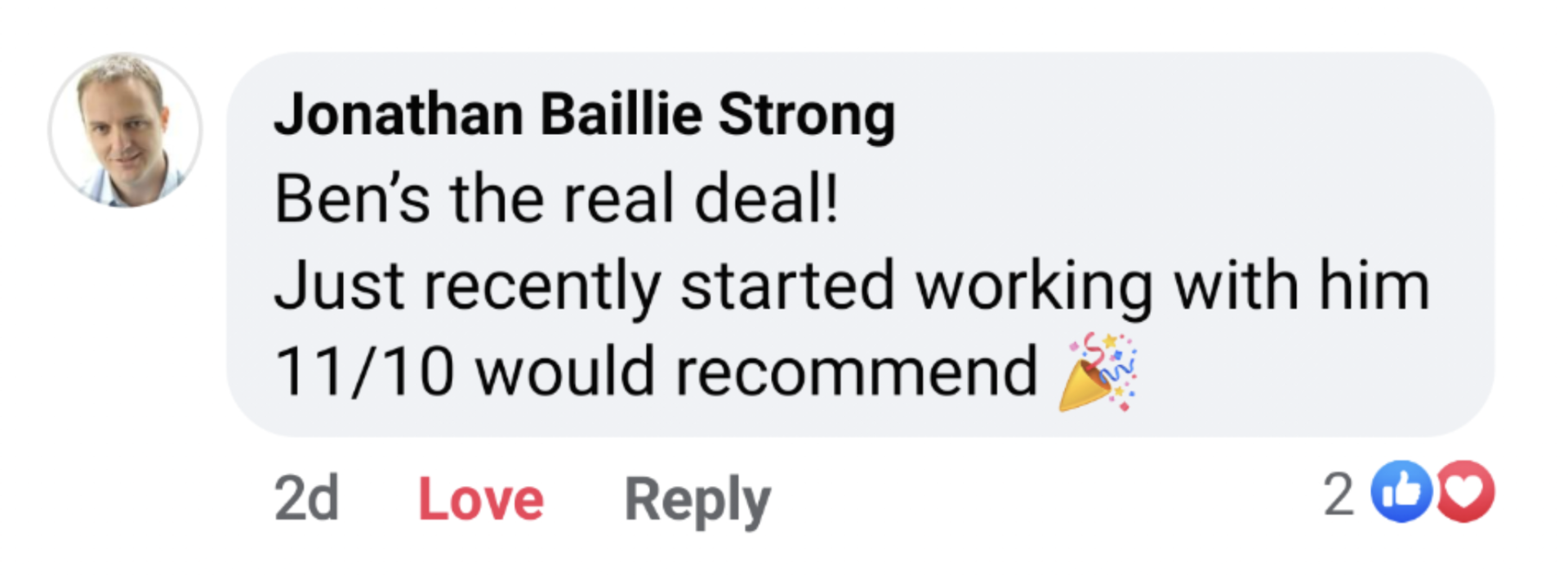 2021 04 11 Jonathan Baillie Strong FB screenshot just started working